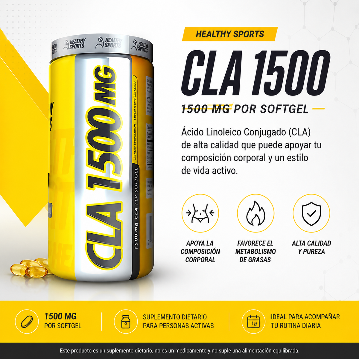 CLA 1500 mg – Ácido Linoleico Conjugado