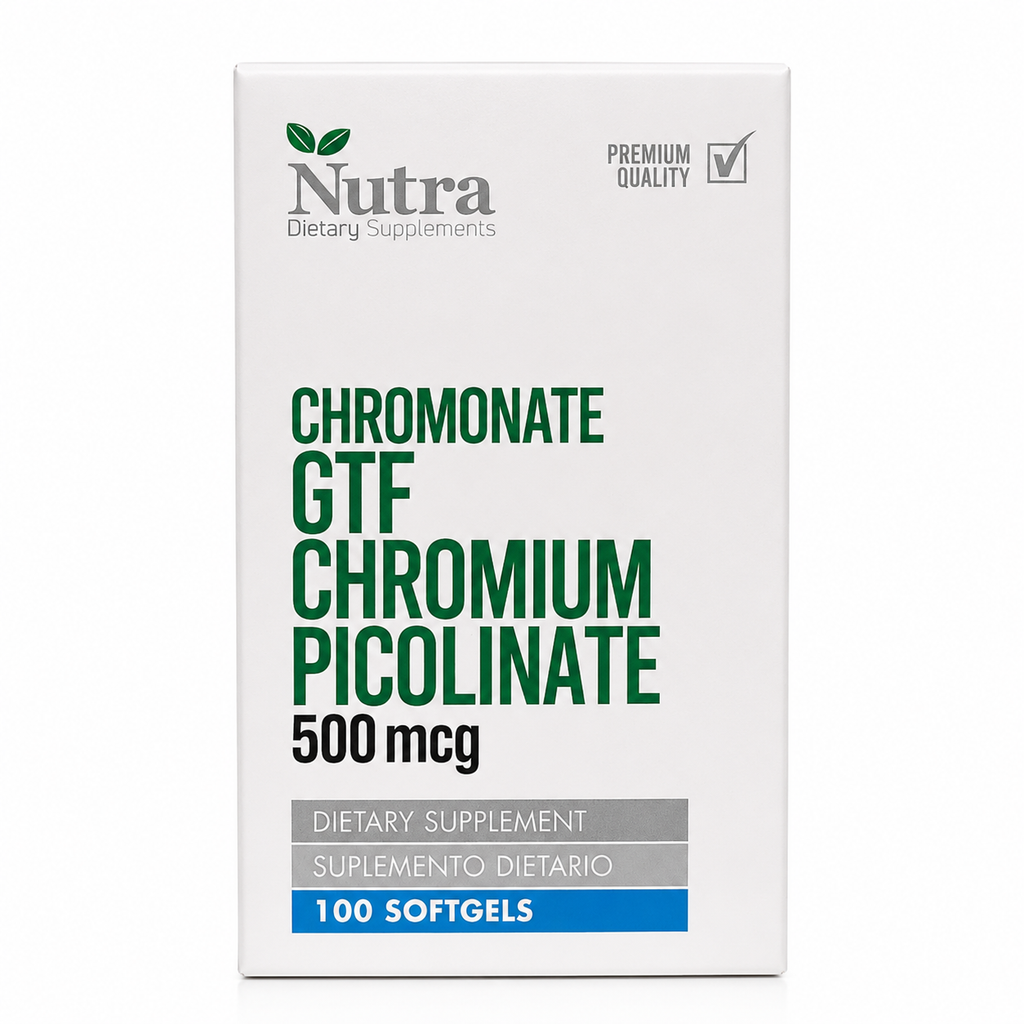 Chromonate GTF Chromium Picolinate 500 mcg – 100 Softgels