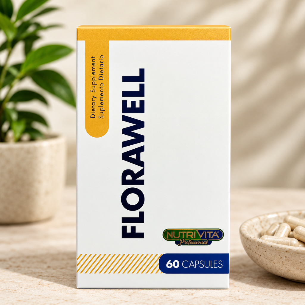 Florawell™ – Probióticos + Prebióticos – 60 Cápsulas Vegetales