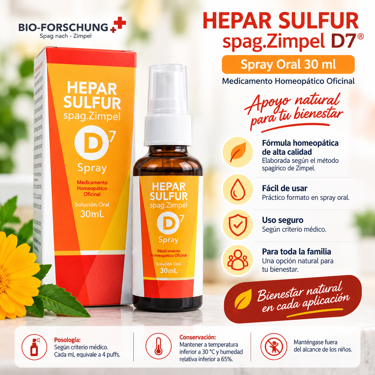 Hepar Sulfur spag.Zimpel D7® – Spray Oral 30 m