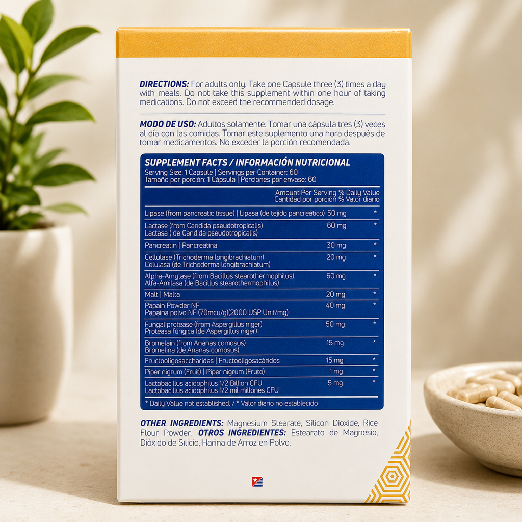 Digezimes – Enzimas Digestivas + Probióticos – 60 Cápsulas